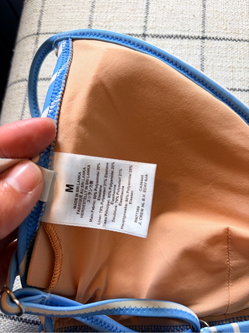 J. Crew Striped Blue Bikini - Picture 8 of 10